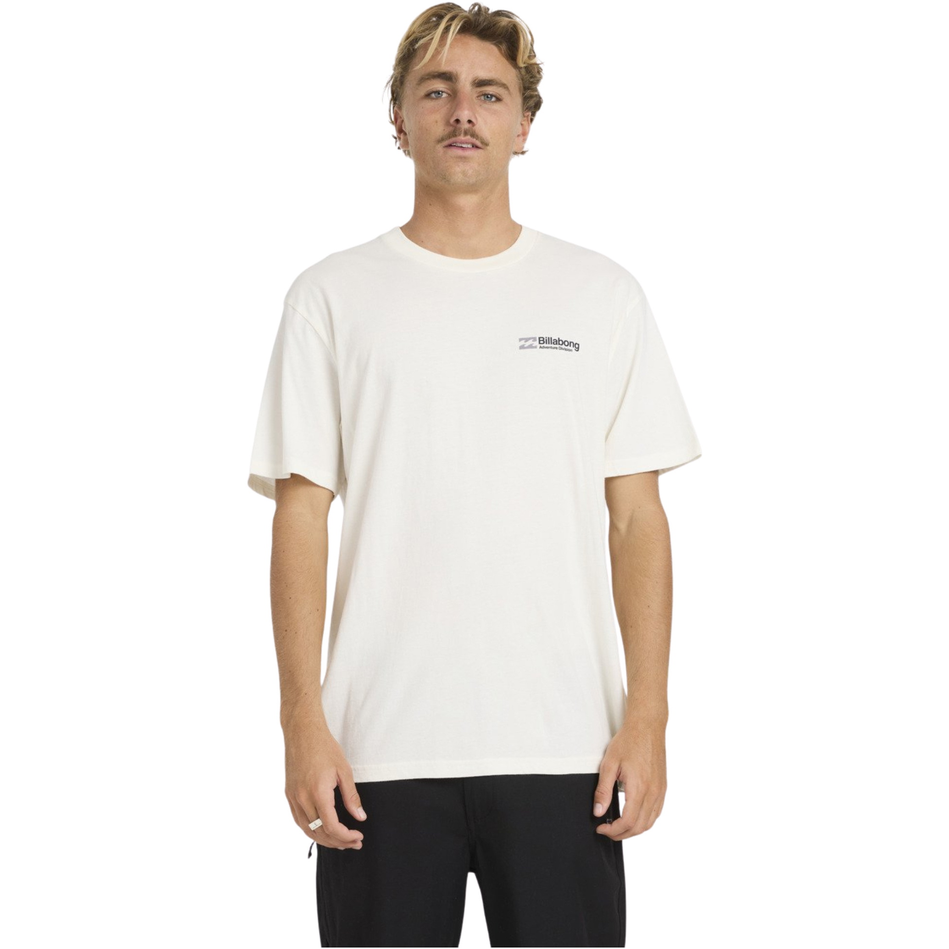 2026 Billabong Mens Make Tracks T-shirt 24A501605 - Off White